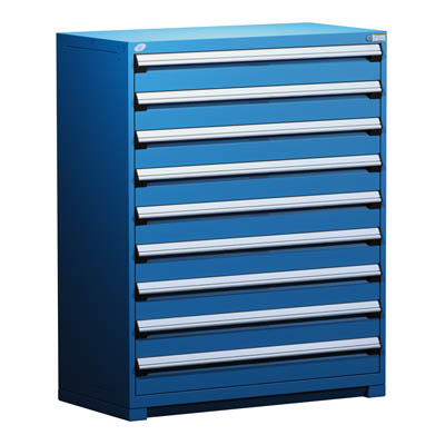 R5AHG-5813, Heavy-Duty Stationary Cabinet (with 9  Drawers)