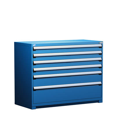 R5AKG-4401, Heavy-Duty Stationary Cabinet with 6 Drawers