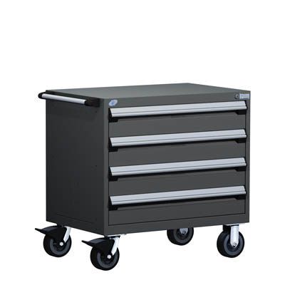 R5BEE-2803, Heavy-Duty Mobile Cabinet, 4 Drawers