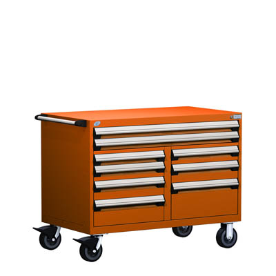 R5GHG-3009, Heavy-Duty Mobile Cabinet, 9 Multi-Drawers