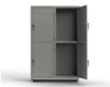 Heavy Duty 14 GA Double-Tier Locker, 4 Compartments