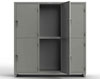 Heavy Duty 14 GA Double-Tier Locker, 6 Compartments