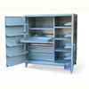 Industrial Cabinet with Door Shelves