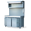 Workstation with Large Slide-Out Drawers